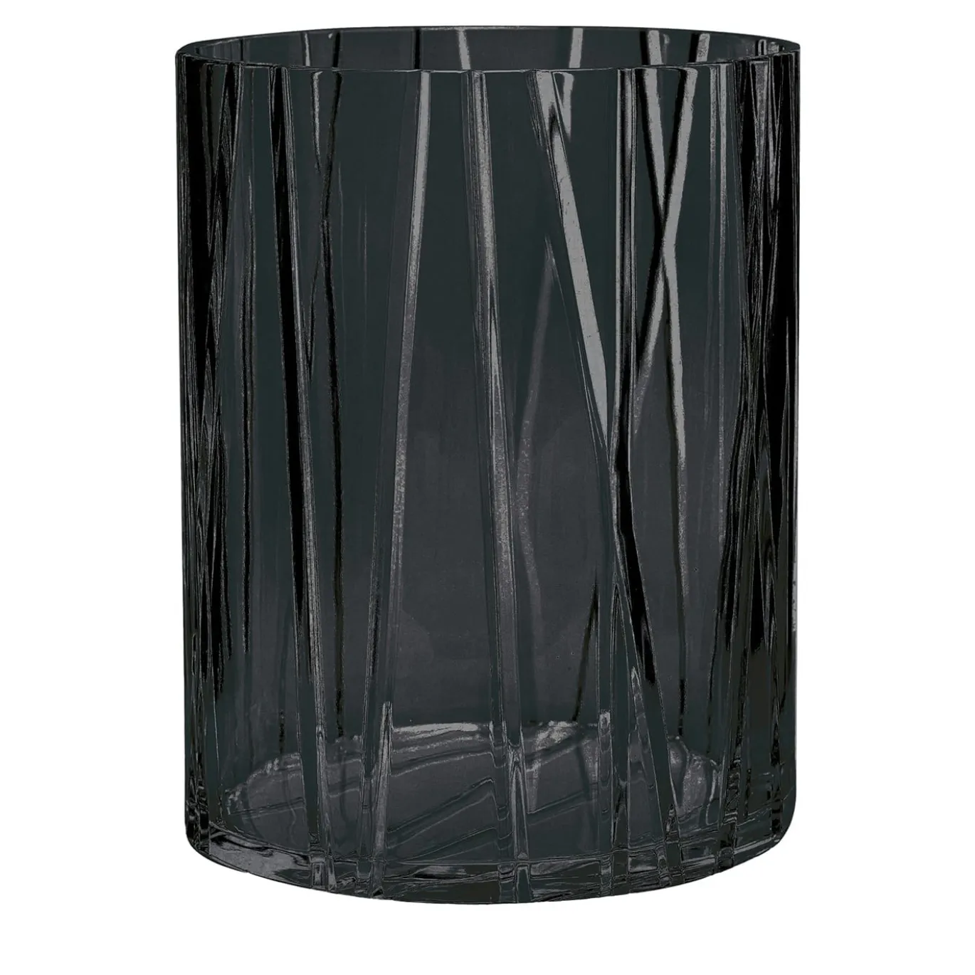 Manhattan Vaso di vetro nero grande
