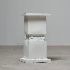 Marostica+Marostica tavolino in ceramica bianco Sand
