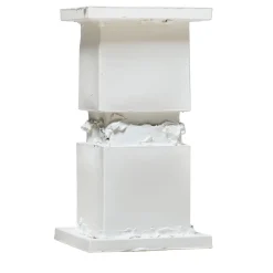 Marostica+Marostica tavolino in ceramica bianco Sand