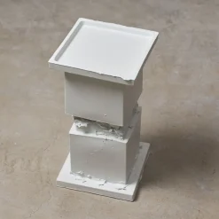 Marostica+Marostica tavolino in ceramica bianco Sand