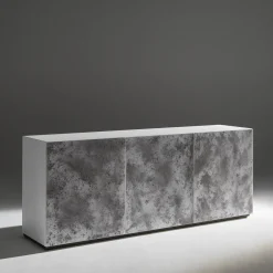 MAYA 210/80 Sideboard in finitura alluminio