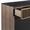 Melodia 2x mobile in legno marrone con piano in marmo