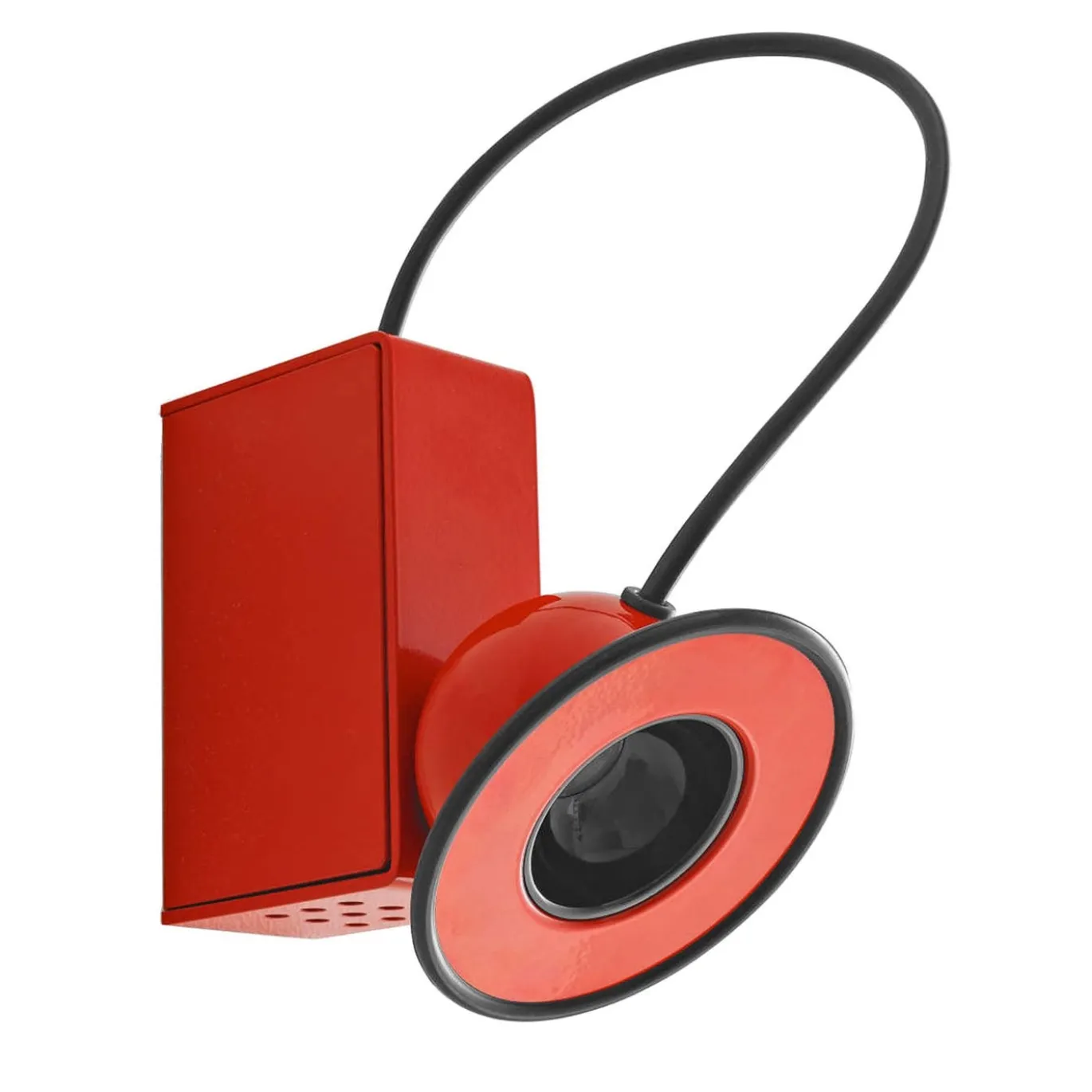 Minibox Lampada da Parete Rossa di Gae Aulenti e Piero Castiglioni