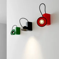 Minibox Lampada da Parete Verde di Gae Aulenti & Piero Castiglioni