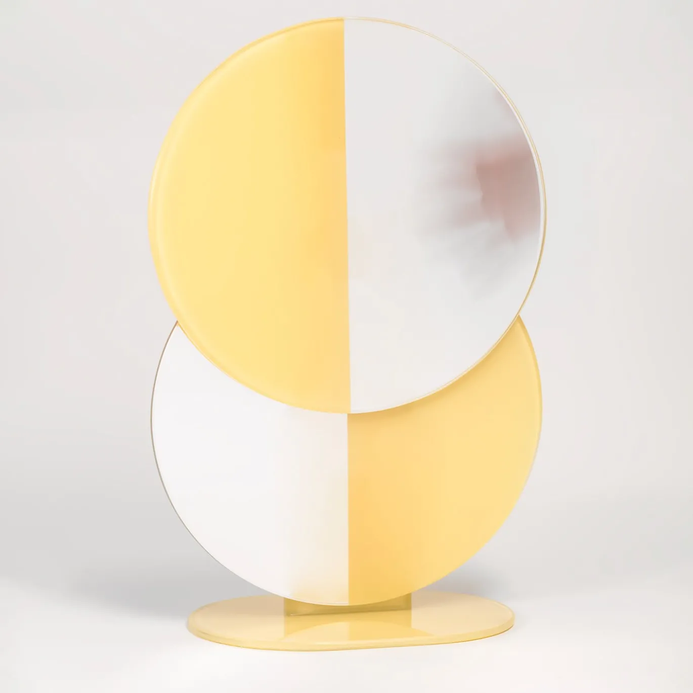 Minima Piccolo specchio da tavolo giallo