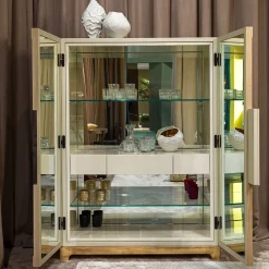Mobile Bar Alexander con Maniglia Decorativa
