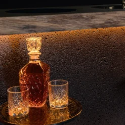 Mobile Bar Arca Vinaria con Pietra Lavica