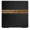 Mobile bar Bob in noce nero