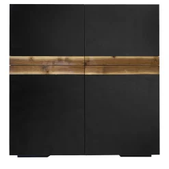 Mobile bar Bob in noce nero
