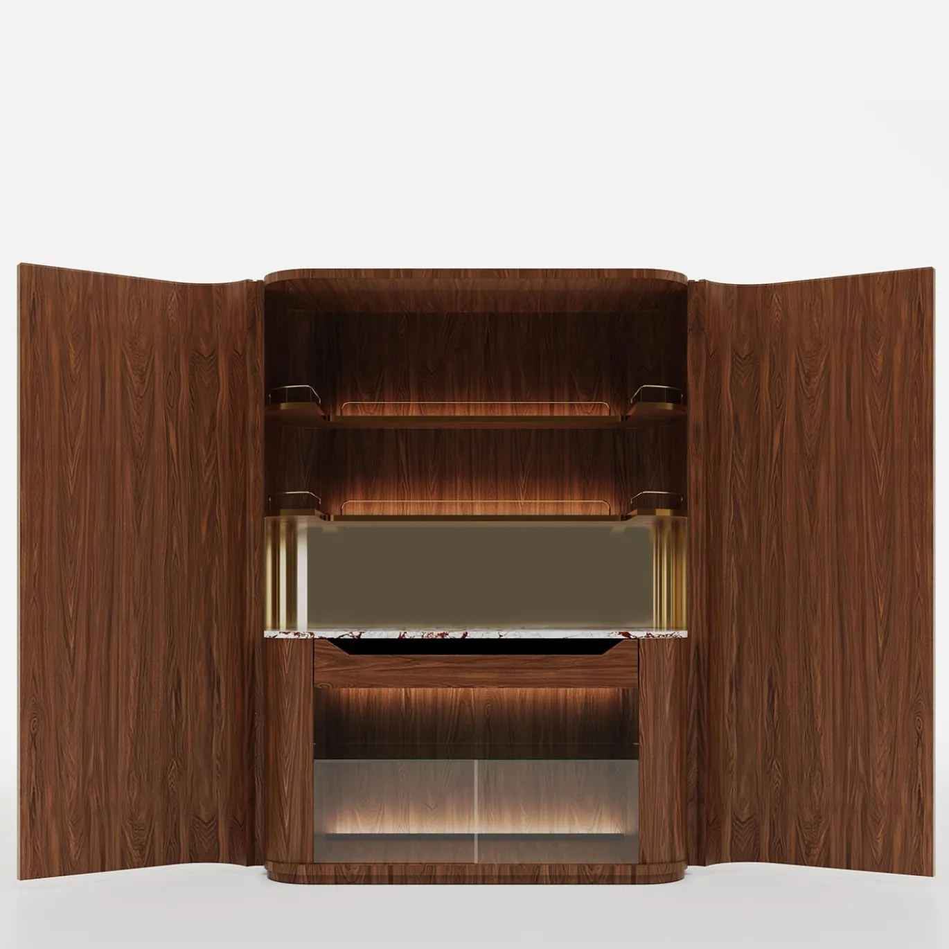Mobile bar in legno di quercia Roma