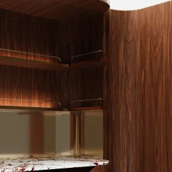 Mobile bar in legno di quercia Roma