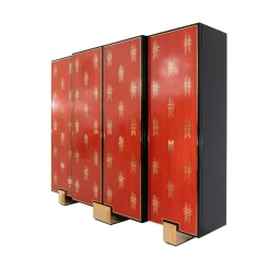 Mobile bar in legno rosso Bolivar