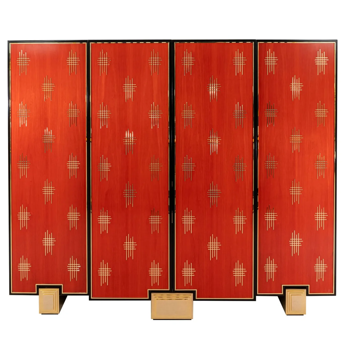 Mobile bar in legno rosso Bolivar