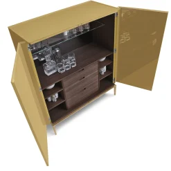 Mobile bar Side Up Mustard di Giuseppe Bavuso