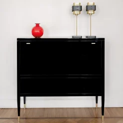 Mobile Bar Tanguy in Laccato Nero Lucido