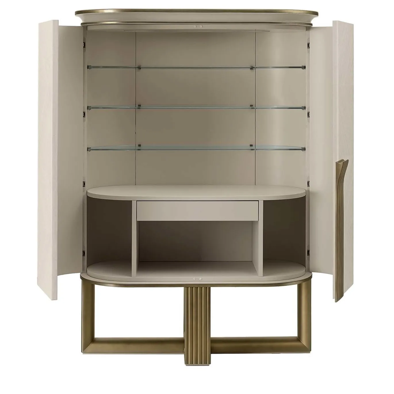 Mobile buffet bianco e oro