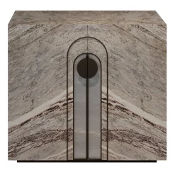 Mobile Consolle Aurelia in Marmo Fior di Pesco di Sheree Stuart Design