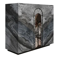 Mobile Consolle Aurelia in Marmo Palissandro Blu di Sheree Stuart Design