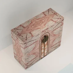 Mobile Consolle Aurelia in Marmo Siena Rosa di Sheree Stuart Design