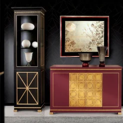 Mobile in rovere laccato nero