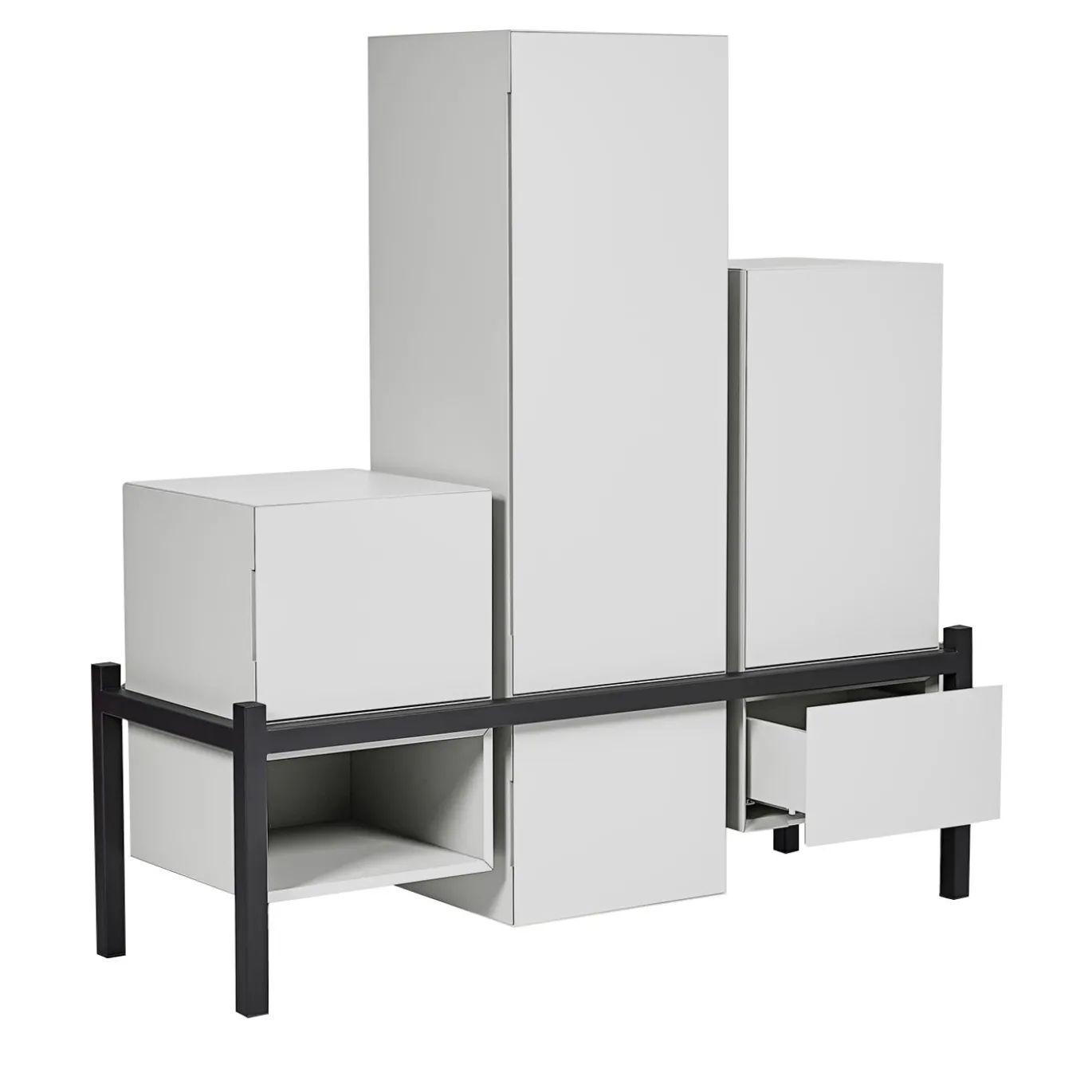 Mobile Palafitta in bianco e nero di Studio14