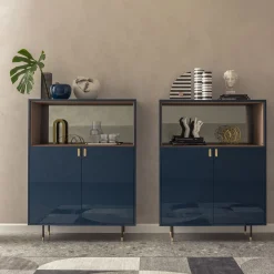 Mobile Universe in Noce Canaletto Blu Cobalto