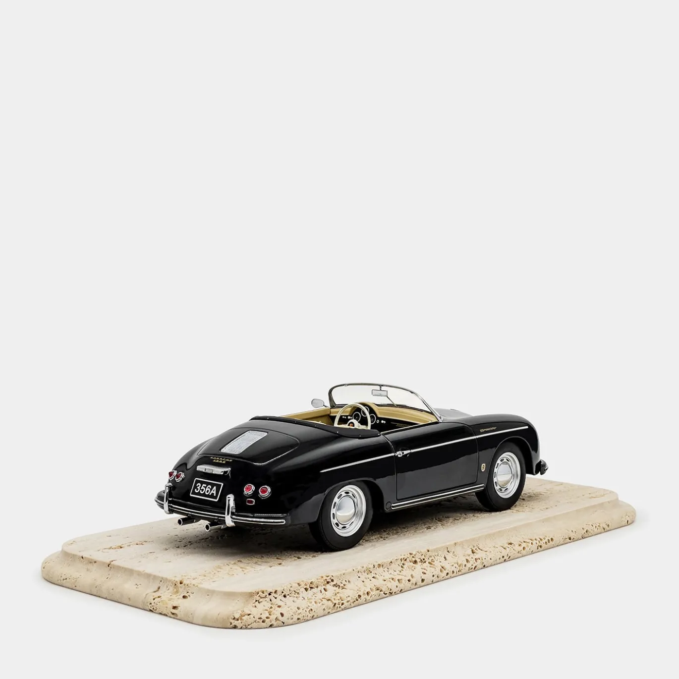 Modellino Porsche 356 A Speedster in Metallo Nero