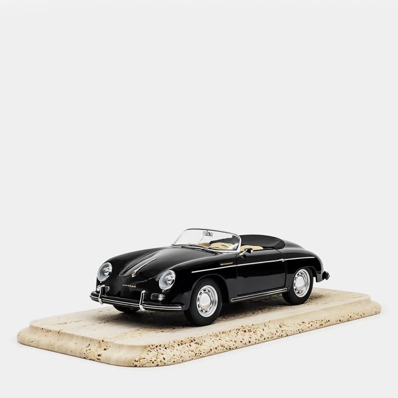 Modellino Porsche 356 A Speedster in Metallo Nero