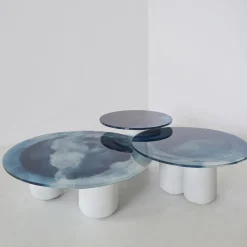 Mushroom Tavolino da caffè piccolo blu notte