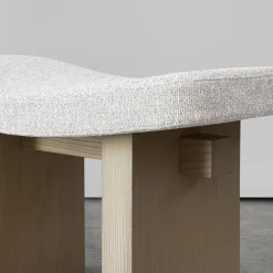 Nara Cocò Desert Storm And White Oak Stool