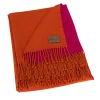 N. Leida Plaid arancio-fucsia