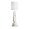 Nove+Crespano Lampada da tavolo in ceramica bianca naturale