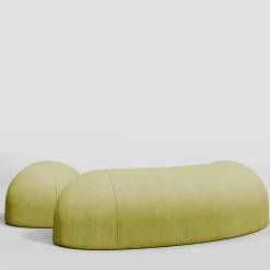 Nuba Cotton Limed Oak Pouf