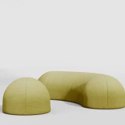 Nuba Cotton Limed Oak Pouf