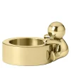 Omini Round Tea Light in ottone lucido di Stefano Giovannoni