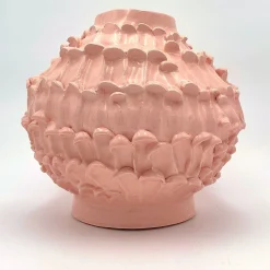 Onda Vaso piccolo rotondo rosa cipria