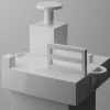 Paesaggi Scultura quadrata bianca di Nathalie Du Pasquier