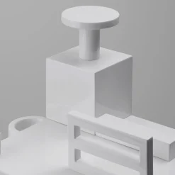 Paesaggi Scultura quadrata bianca di Nathalie Du Pasquier