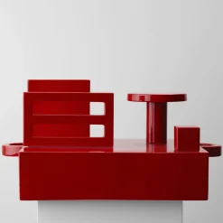 Paesaggi Scultura quadrata rossa di Nathalie Du Pasquier