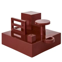 Paesaggi Scultura quadrata rossa di Nathalie Du Pasquier