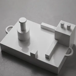 Paesaggi Scultura rettangolare bianca di Nathalie Du Pasquier