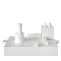 Paesaggi Scultura rettangolare bianca di Nathalie Du Pasquier