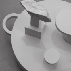 Paesaggi Scultura Rotonda bianca di Nathalie Du Pasquier