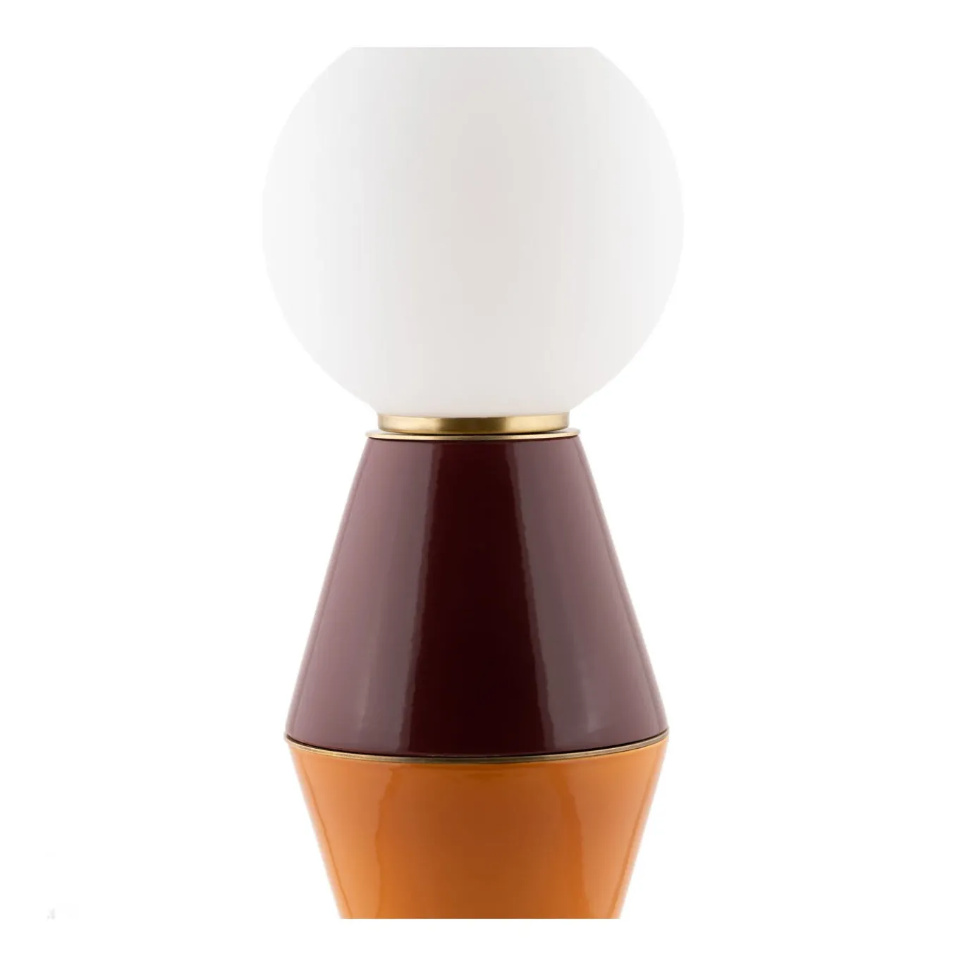 Palm Lampada da tavolo Media Burgundy e Arancione