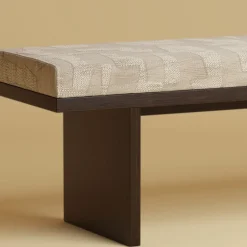 Panca Aros imbottita in rovere