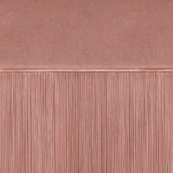 Panca con Frange in Velluto Rosa di Lorenza Bozzoli