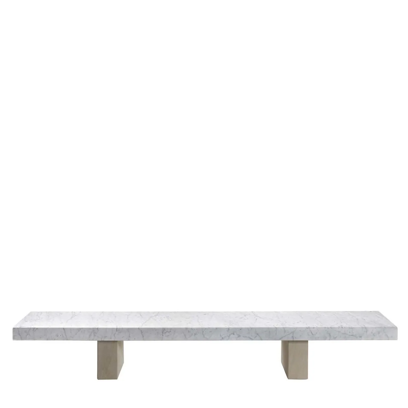 Panca da Esterno Span in Marmo Bianco di Carrara di John Pawson