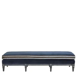Panca Elliot in Velluto Blu
