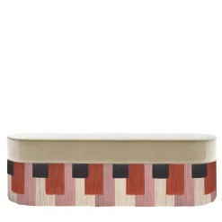 Panca Geo Stripe Policroma in Velluto #3 di Lorenza Bozzoli