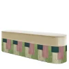 Panca Geo Stripe Policroma in Velluto #2 di Lorenza Bozzoli